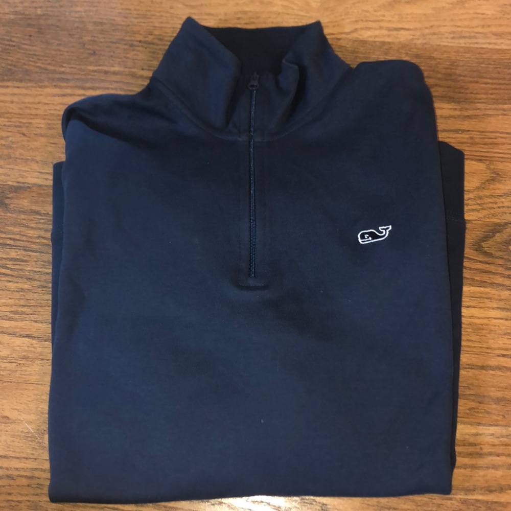 Vineyard Vines Navy 1/4 zip, Size S